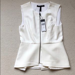 BCBGMAXAZRIA Abrielle zip top NWT